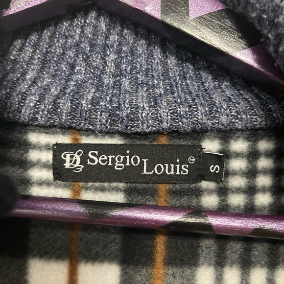 Sergio Louis Mens Knitted Fleece Lined Sweater Size Small - Picture 7 of 8